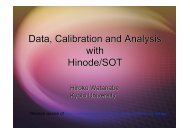 Data Calibration and Analysis with Hinode/SOT