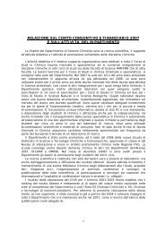 relazione sul conto consuntivo e finanziario 2qo - Dipartimento di ...