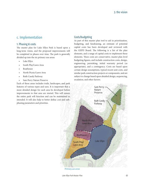 Lake Ellyn Park 2013 Master Plan