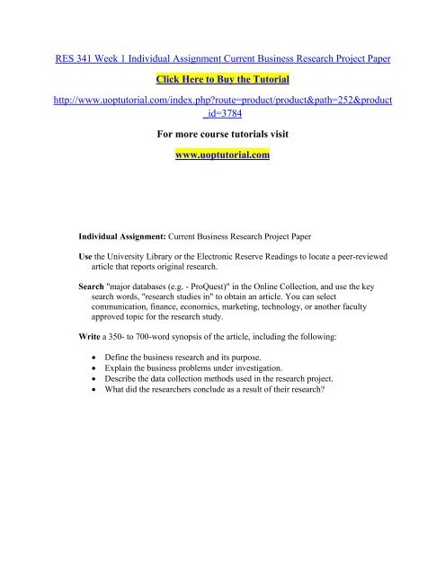 What is an executive summary?