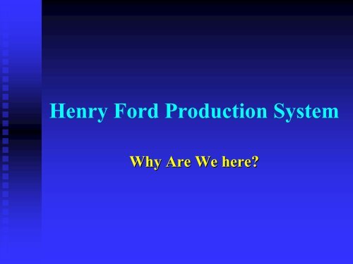 Henry Ford Production System