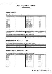 Liste des produits certifiés - LCIE