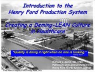 Lean - Henry Ford Health System