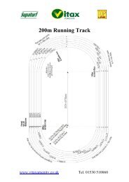 200m Running Track