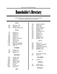 Householder's Directory - Blue Skyways