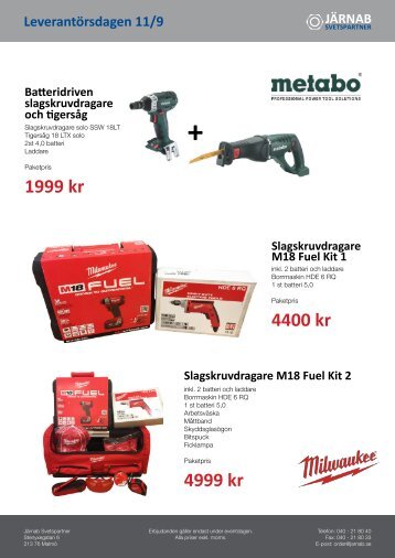 Erbjudanden från Järnab