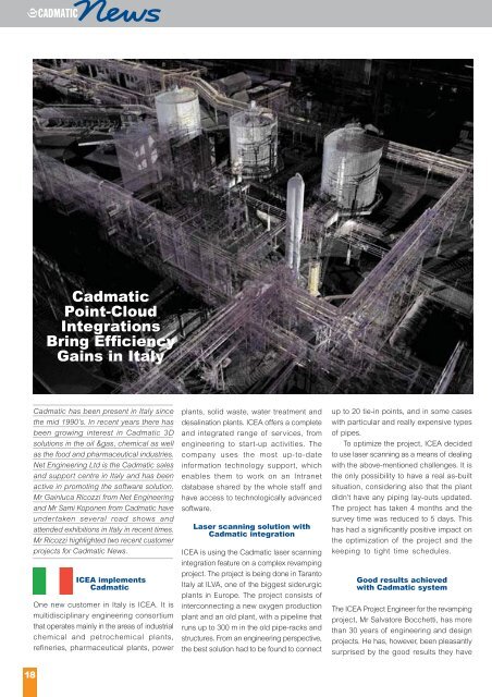 Cadmatic Point-Cloud Integrations Bring Efficiency Gains in Italy