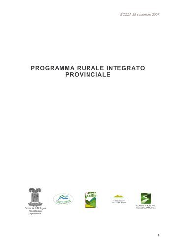 programma rurale integrato provinciale - Ordine degli architetti di ...