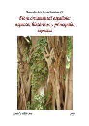 Flora ornamental española aspectos históricos y principales especies