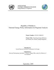 Republic of Moldova National Energy Policy Information for Regional Analysis