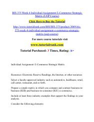 BIS 375 Week 4 Individual Assignment E-Commerce Strategic Matrix (UOP Course).pdf