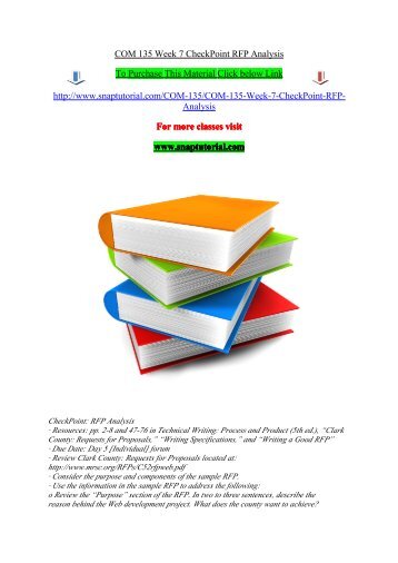 COM 135 Week 7 CheckPoint RFP Analysis.pdf