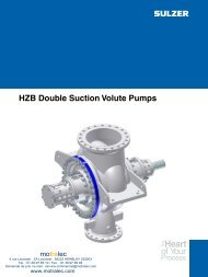 HZB Double Suction Volute Pumps - Motralec