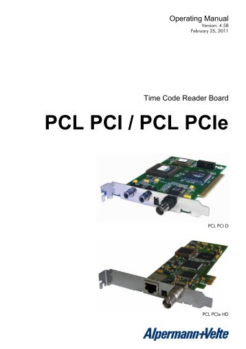 PCL PCI / PCL PCIe