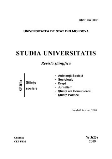 articole - Universitatea de Stat din Moldova