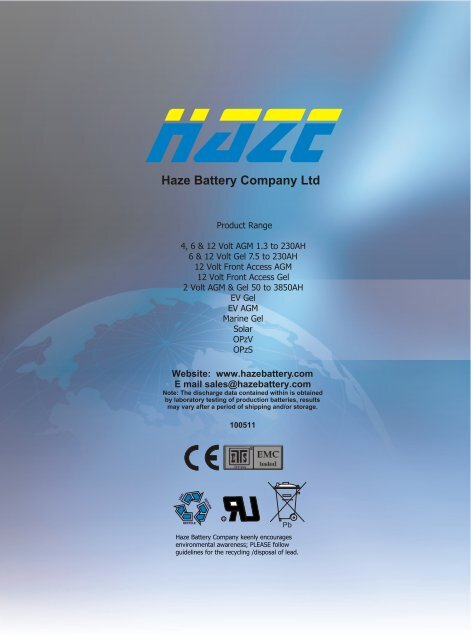 ISO 9001 - Haze Battery