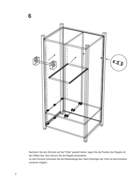 Aufbauanleitung Schrank