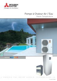 Pompe à chaleur air/eau ECODAN - Kalite