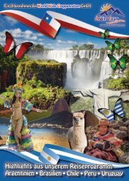 World Wide Gruppenreisen & Andino Tours * Broschüre Südamerika