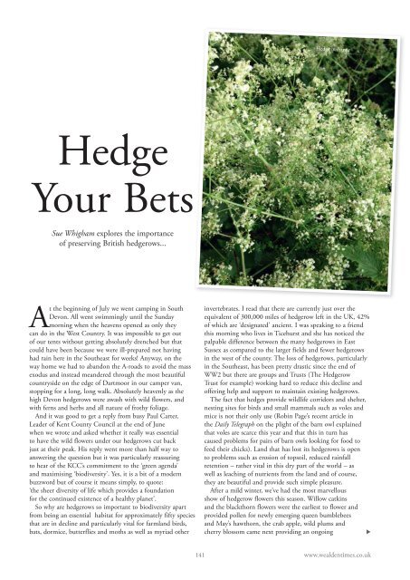 Wealden Times | WT163 | September 2015 | Education supplement inside