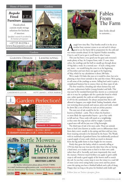 Wealden Times | WT163 | September 2015 | Education supplement inside