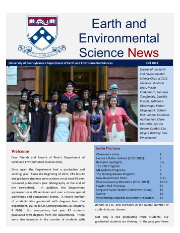 Earth and Environmental Science News - University of Pennsylvania