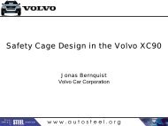 Safety Cage Design in the Volvo XC90