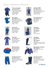 DeLaval - Abbigliamento professionale