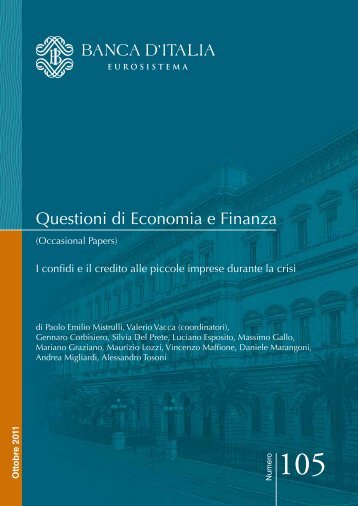 Questioni di Economia e Finanza - Abruzzo Sviluppo S.p.A.