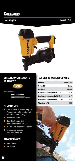 Bostitch Katalog Baugewerbe