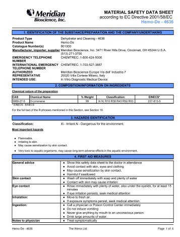 MSDS for Hemo-De - 4636 Eng 04-15-06 EU.pdf - Dynex