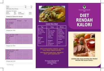 DIET RENDAH KALORI