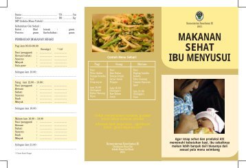 MAKANAN SEHAT IBU MENYUSUI