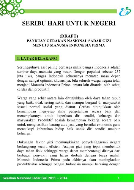 Seribu Hari Untuk Negeri