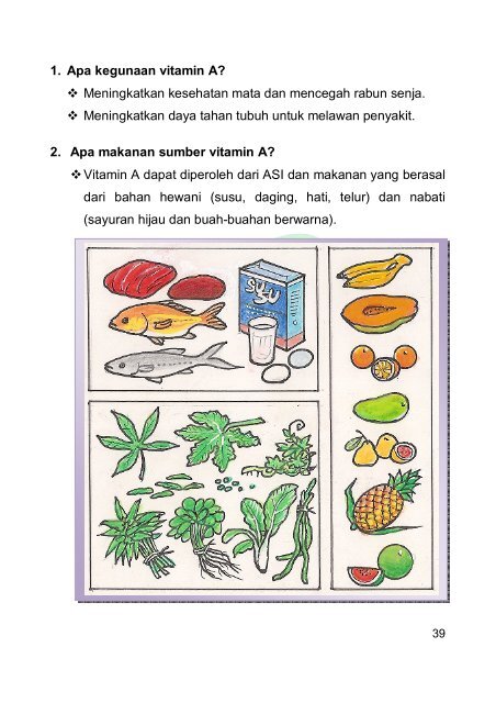 I. PENDAHULUAN 1. Apa itu Keluarga Sadar Gizi (KADARZI ...