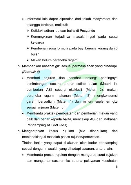 I. PENDAHULUAN 1. Apa itu Keluarga Sadar Gizi (KADARZI ...