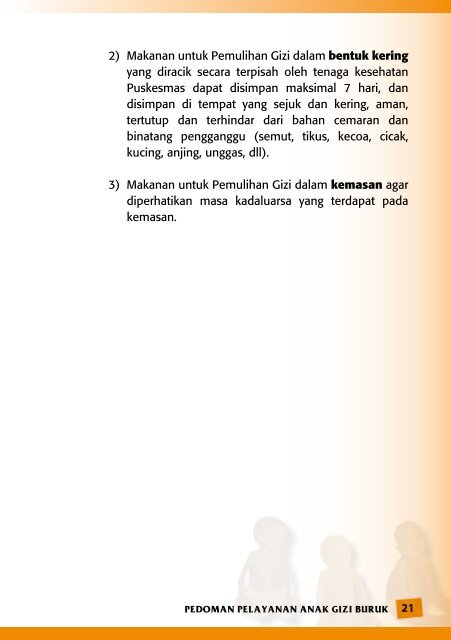 PEDOMAN PELAYANAN ANAK GIZI BURUK