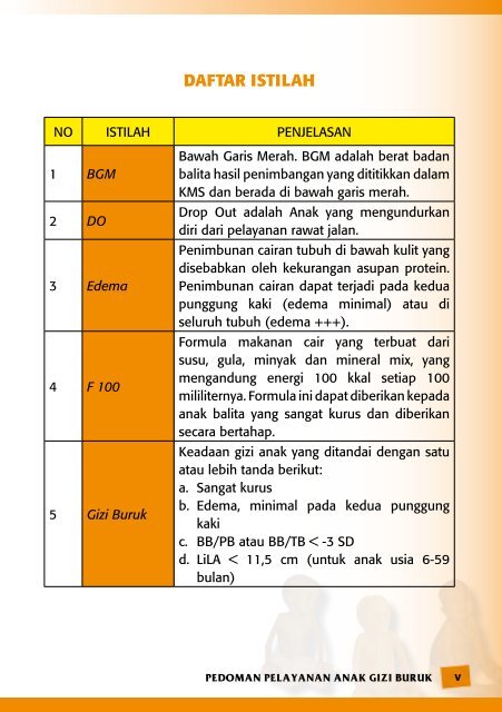 PEDOMAN PELAYANAN ANAK GIZI BURUK