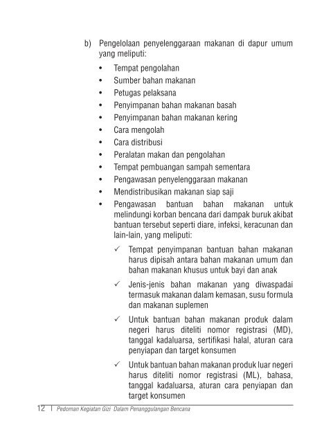 Buku Pedoman Gizi dalam Penanggulangan Bencana