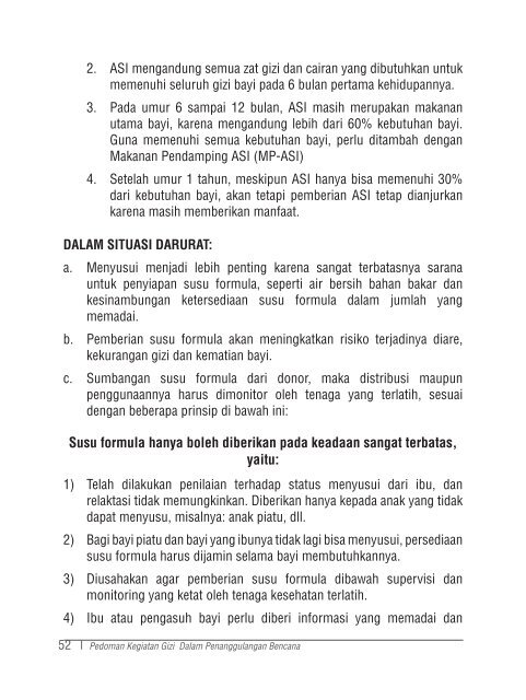 Buku Pedoman Gizi dalam Penanggulangan Bencana