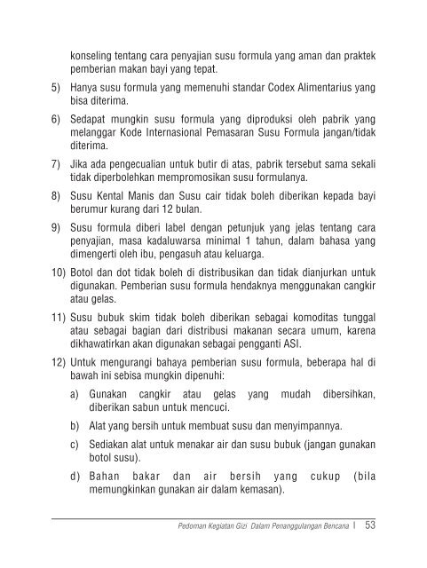 Buku Pedoman Gizi dalam Penanggulangan Bencana