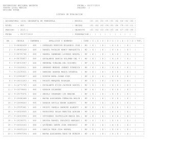 Listados de EvaluaciÃ³n - Centro Local MÃ©rida