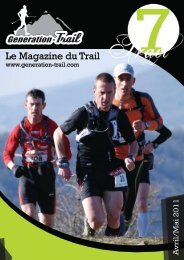Le Magazine du Trail - Generation-Trail