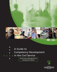 A Guide to Competency Development in the Civil Service