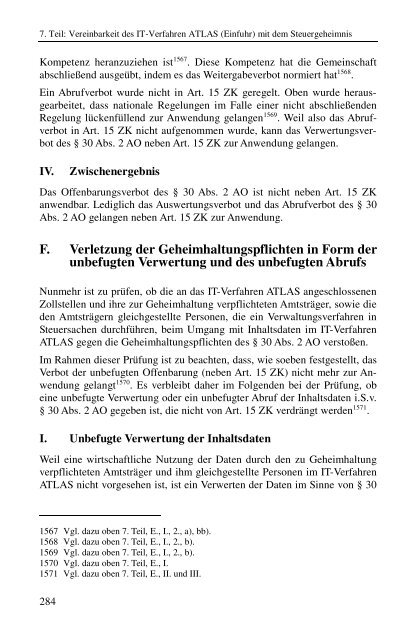 Die Vereinbarkeit des IT-Verfahren ATLAS (Einfuhr ... - EFA-Schriften