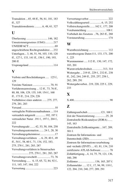 Die Vereinbarkeit des IT-Verfahren ATLAS (Einfuhr ... - EFA-Schriften