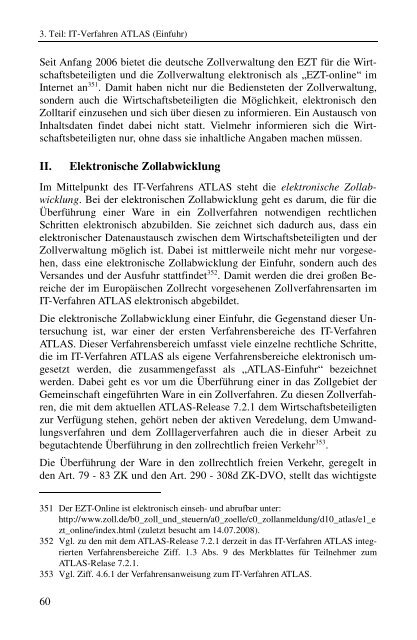 Die Vereinbarkeit des IT-Verfahren ATLAS (Einfuhr ... - EFA-Schriften