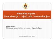 Republika Srpska - Kompetencije u ocjeni rada i razvoju ... - Rcpar.org