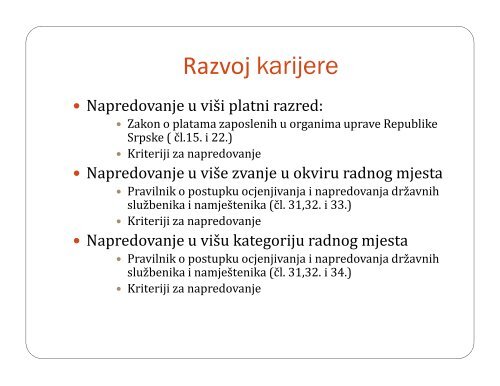 Republika Srpska - Kompetencije u ocjeni rada i razvoju ... - Rcpar.org