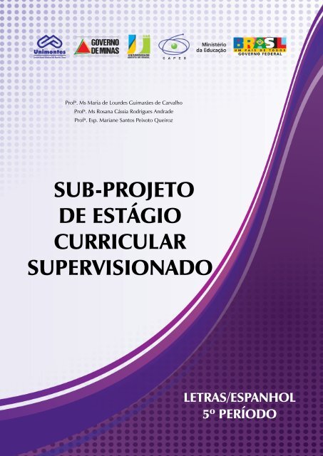 SUB-PROJETO DE ESTÁGIO CURRICULAR SUPERVISIONADO